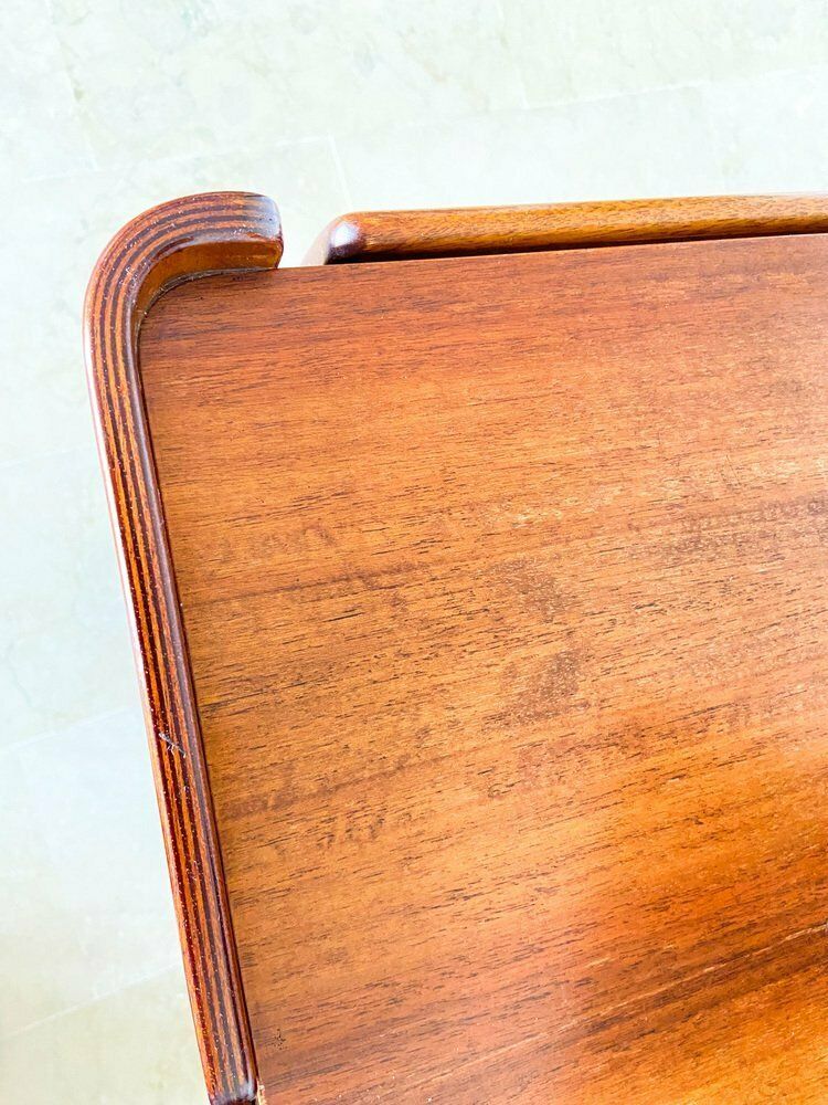 Vintage Italian Walnut Coffee Table With Two Drawers, 1970s photo furniture