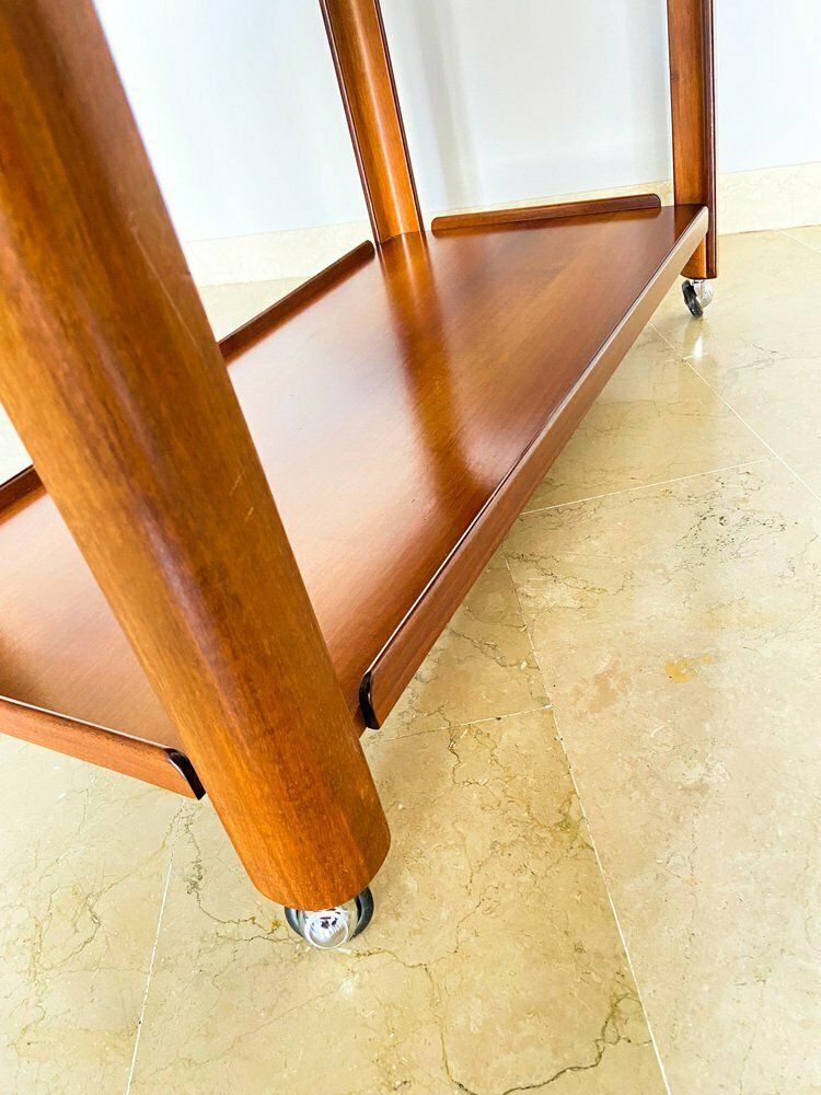 Vintage Italian Walnut Coffee Table With Two Drawers, 1970s photo 856.0