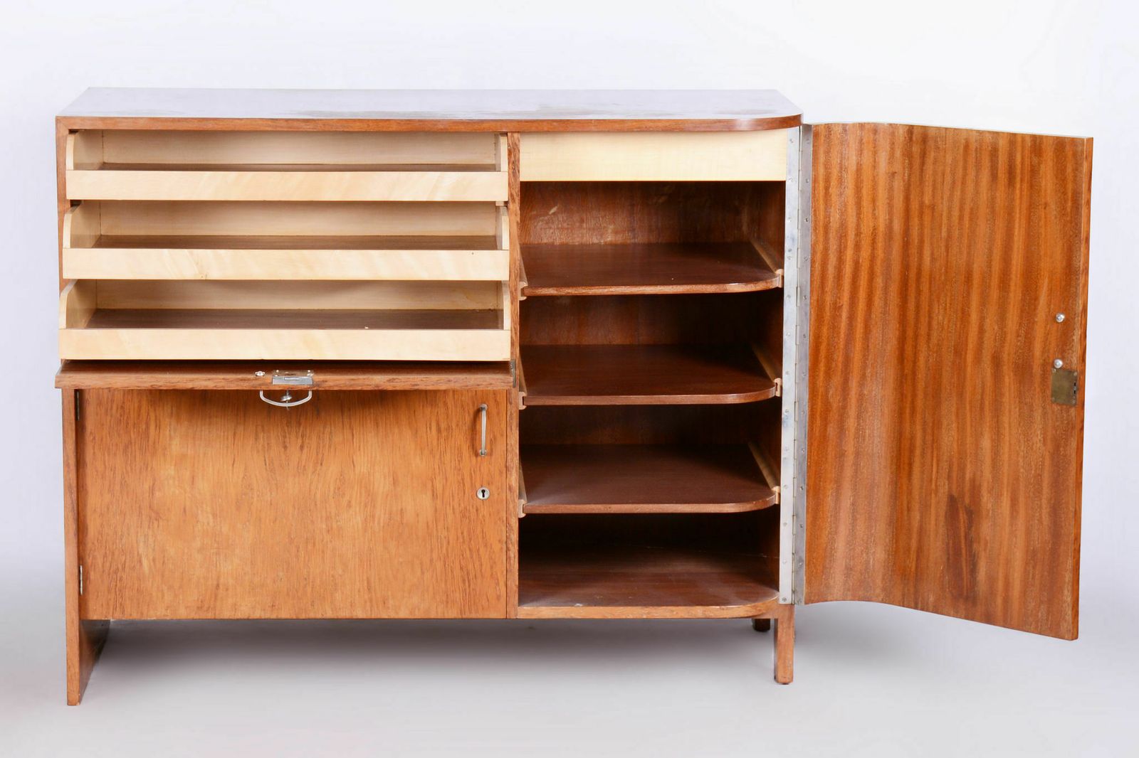 photo furniture Restored Art Deco Sideboard, Palisander, Revived Polish, France, 1920s