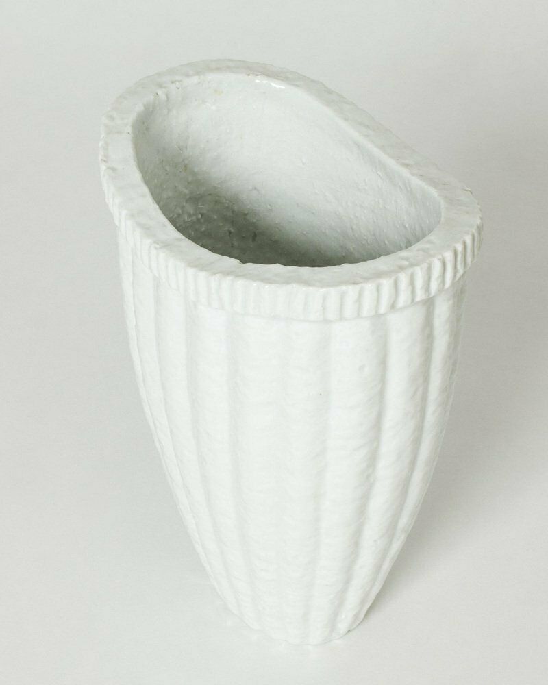 Mid Century Chamotte Vase By Gunnar Nylund For Rörstrand 1930s photo for sale
