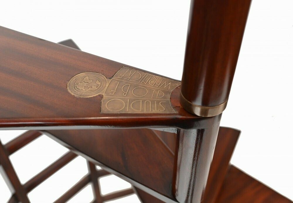 Regency Library Ladder English Mahogany Book Study Furniture photo vinterior