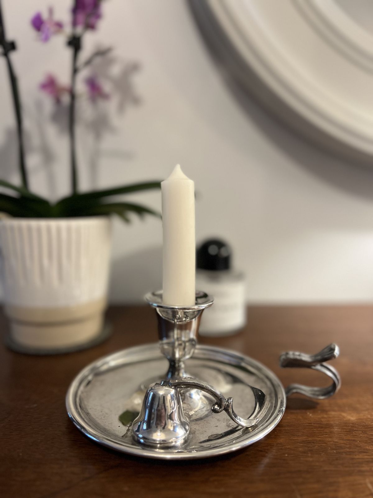 Vintage Silver Plated Candle Holder photo Home Decor