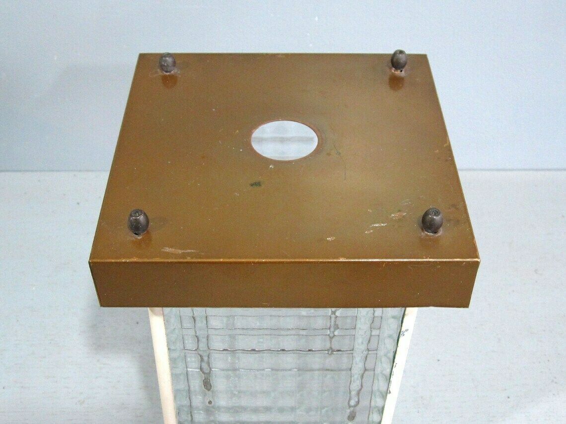 Copper And Glass Lampshade / Outdoor Or Indoor Lantern Light Cover photo for sale