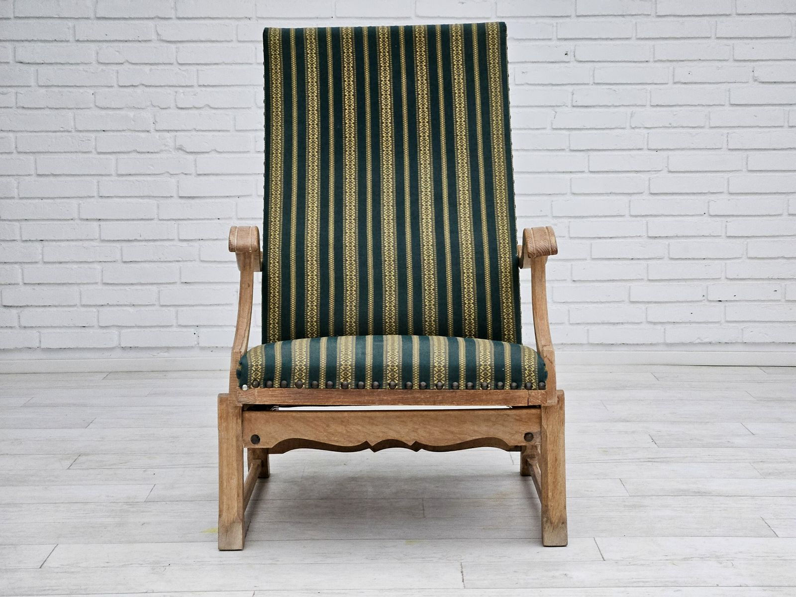 photo for sale 1950 60s, Danish Highback Rocking Chair, Original Very Good Condition.