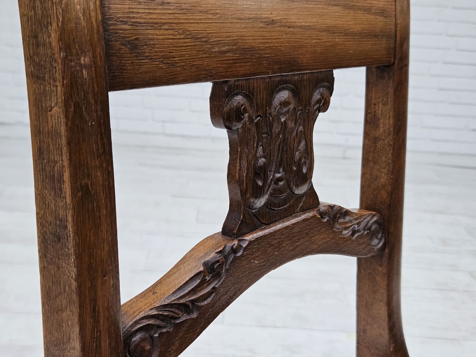 1930s, Set Of 6 Scandinavian Chairs, Original Good Condition. photo vintage