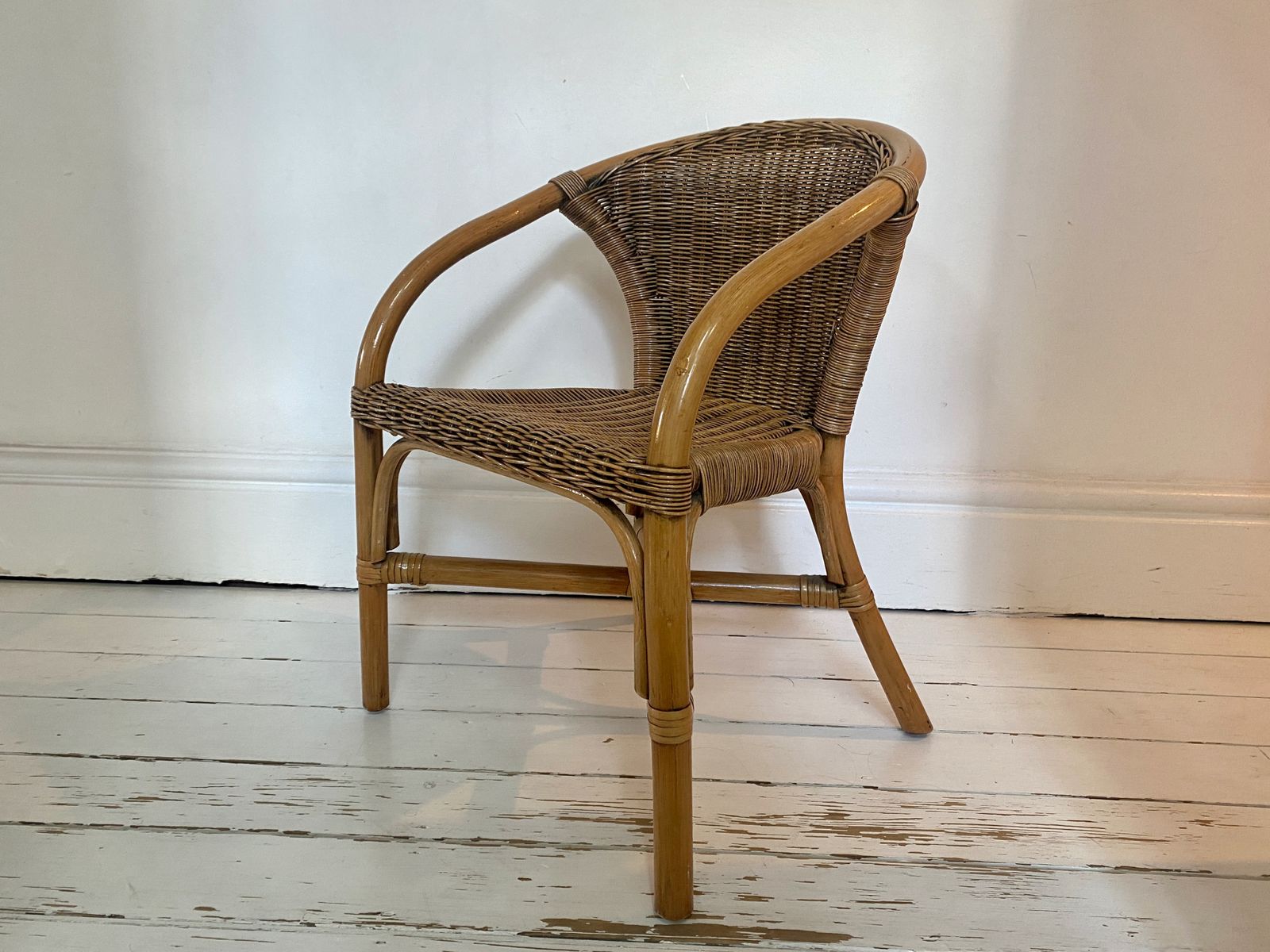Childs Bamboo And Rattan Armchair photo buy