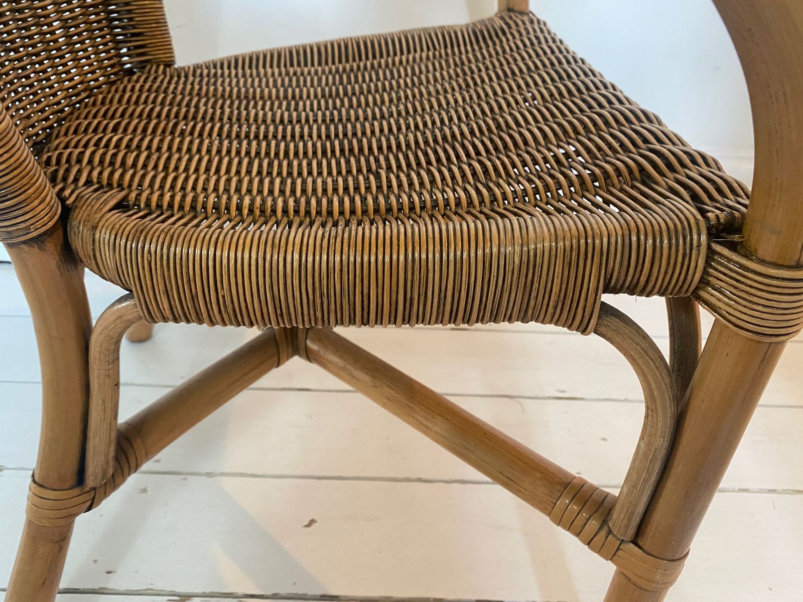 photo for sale Childs Bamboo And Rattan Armchair