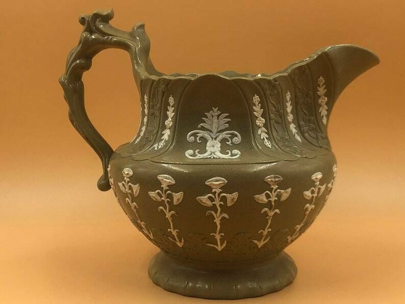 Antique Machin & Potts Of Burslem Pottery Adelaide Design Jug. C1833   37. photo for sale