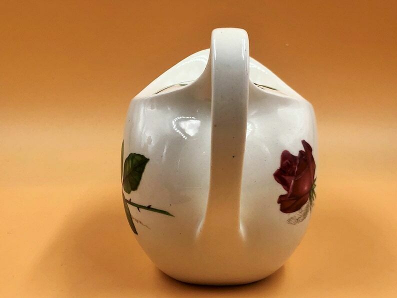 Vintage Midwinter Pottery Stylecraft Fashion Rose Design Tea Pot For 2. 11 61. photo Home Decor