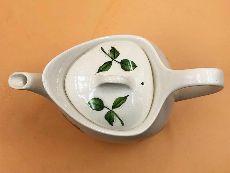 Vintage Midwinter Pottery Stylecraft Fashion Rose Design Tea Pot For 2. 11 61. photo vinterior