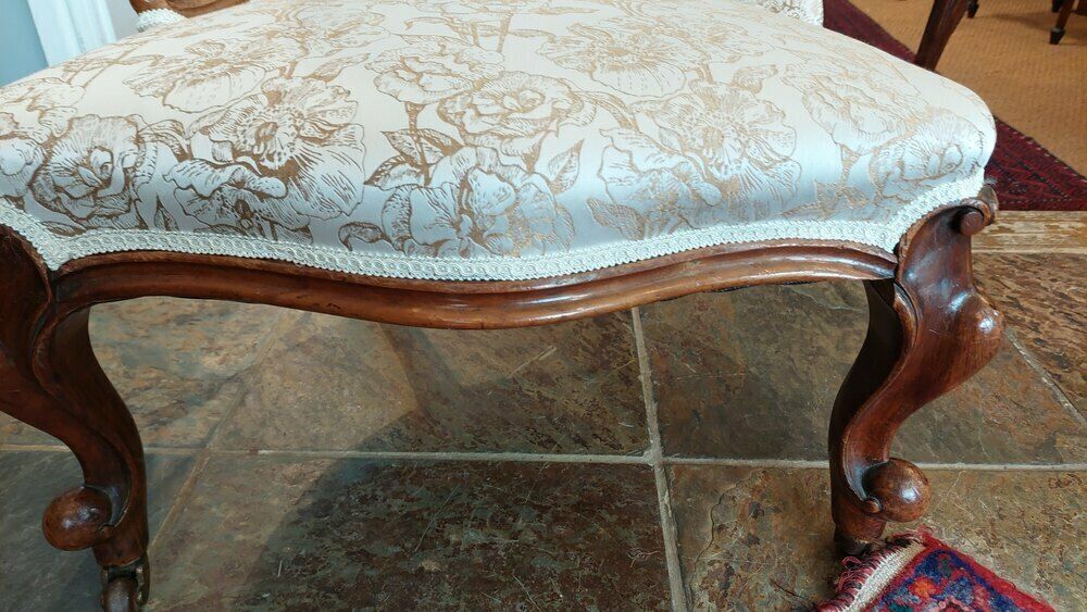 Victorian Walnut Nursing Chair photo for sale