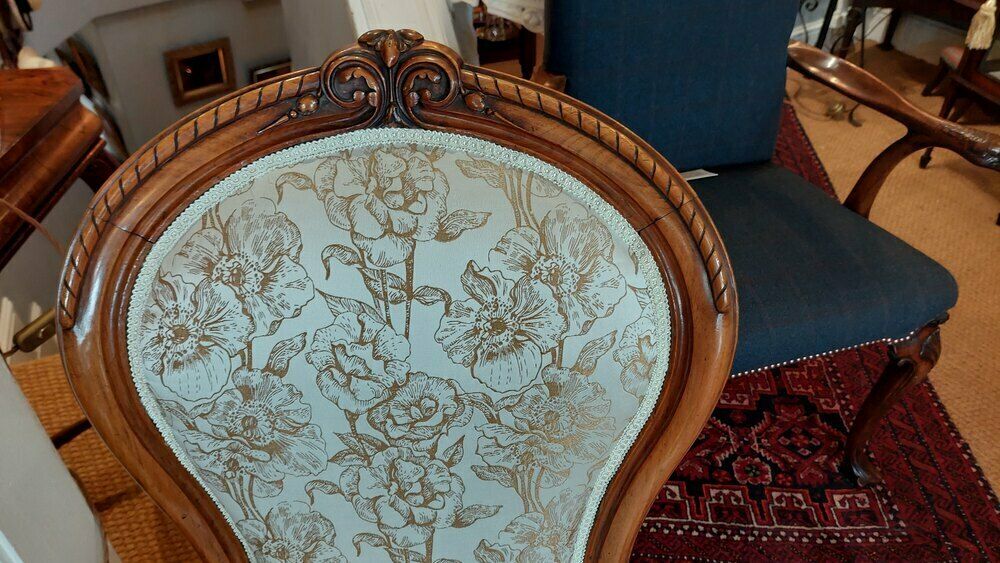 Victorian Walnut Nursing Chair photo vinterior