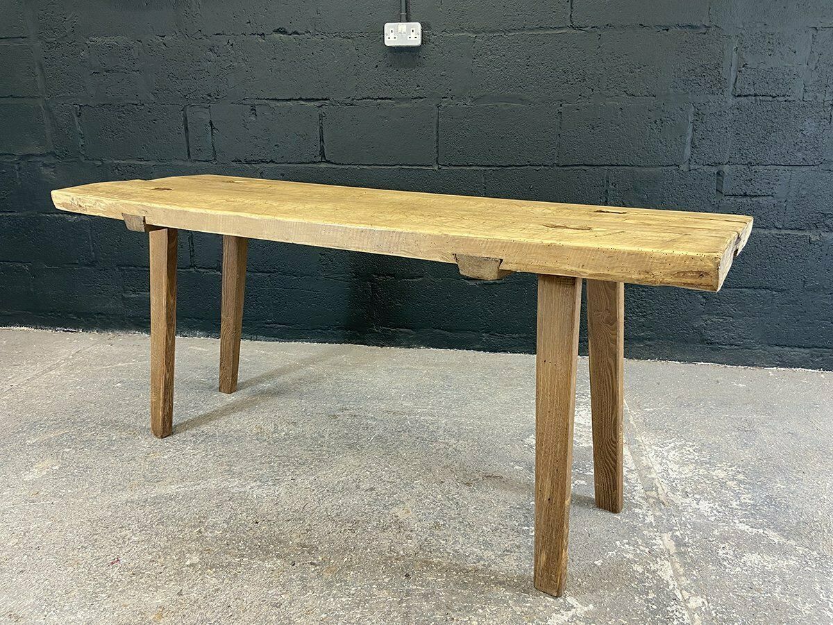 An Early 20th Century Hardwood Butchers Table Or Pig Bench From Hungary photo for sale