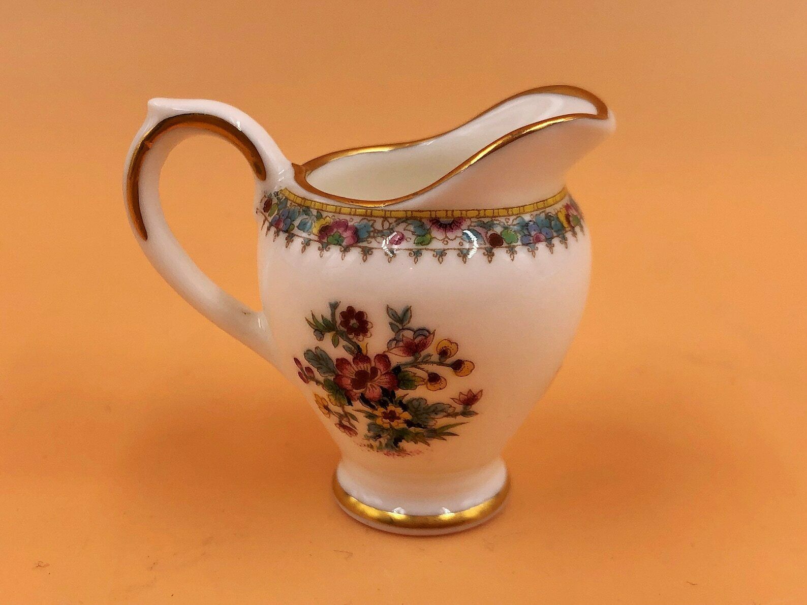 Coalport China Ming Rose Miniature 8 Piece Cabinet Coffee Set. Coffee Pot, Creamer, Sugar, & 1 Trio photo vintage