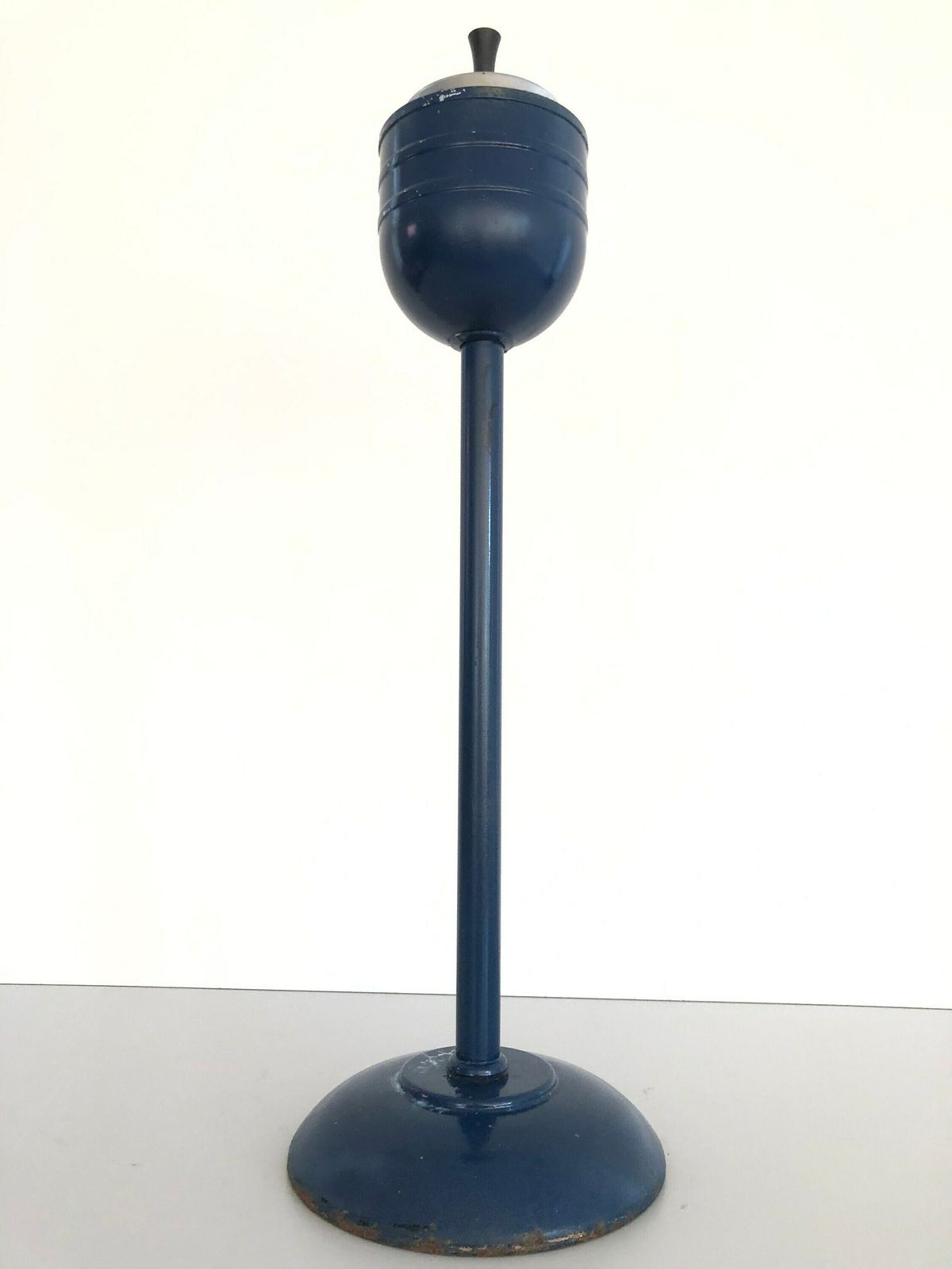 Blue Metal Tall Industrial Ashtray, 1970s, Germany photo Home Decor