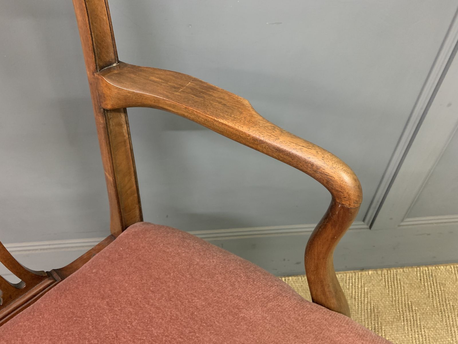 Pair Of Georgian Mahogany Armchairs photo for sale