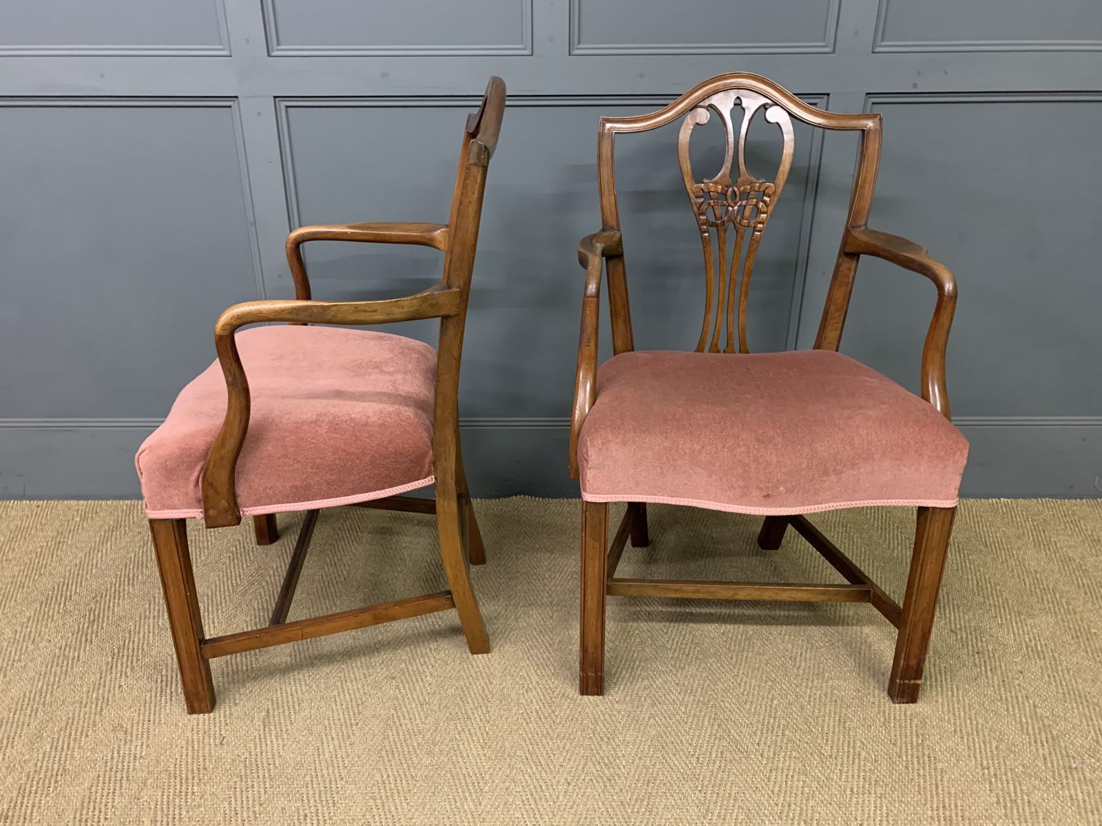 Pair Of Georgian Mahogany Armchairs photo 450.0