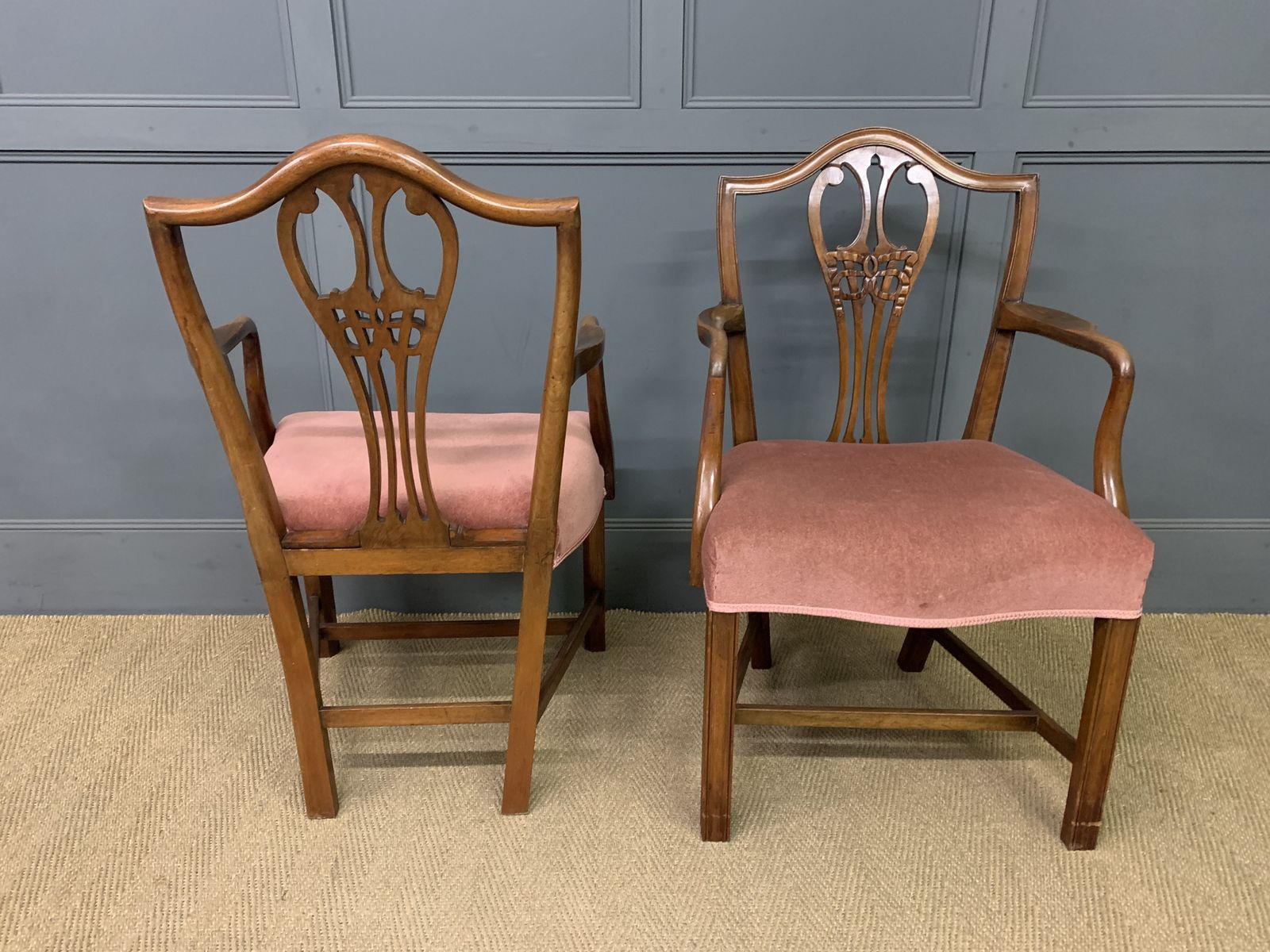 Pair Of Georgian Mahogany Armchairs photo buy