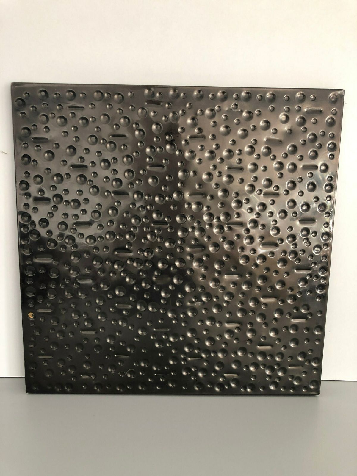 Unique Italian Hand Crafted Dark Brown Metal Atomic Style Sculptural Wall Art, 1960s, Italy photo for sale