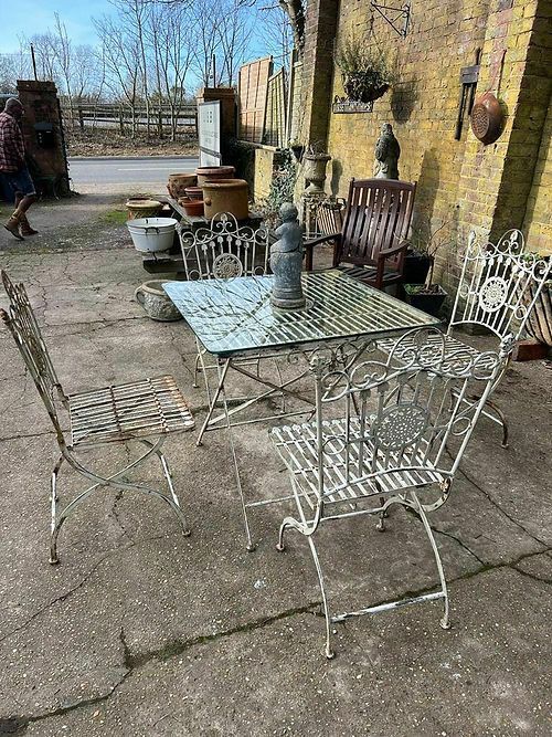 Vintage Garden Table & Chairs, 1950s