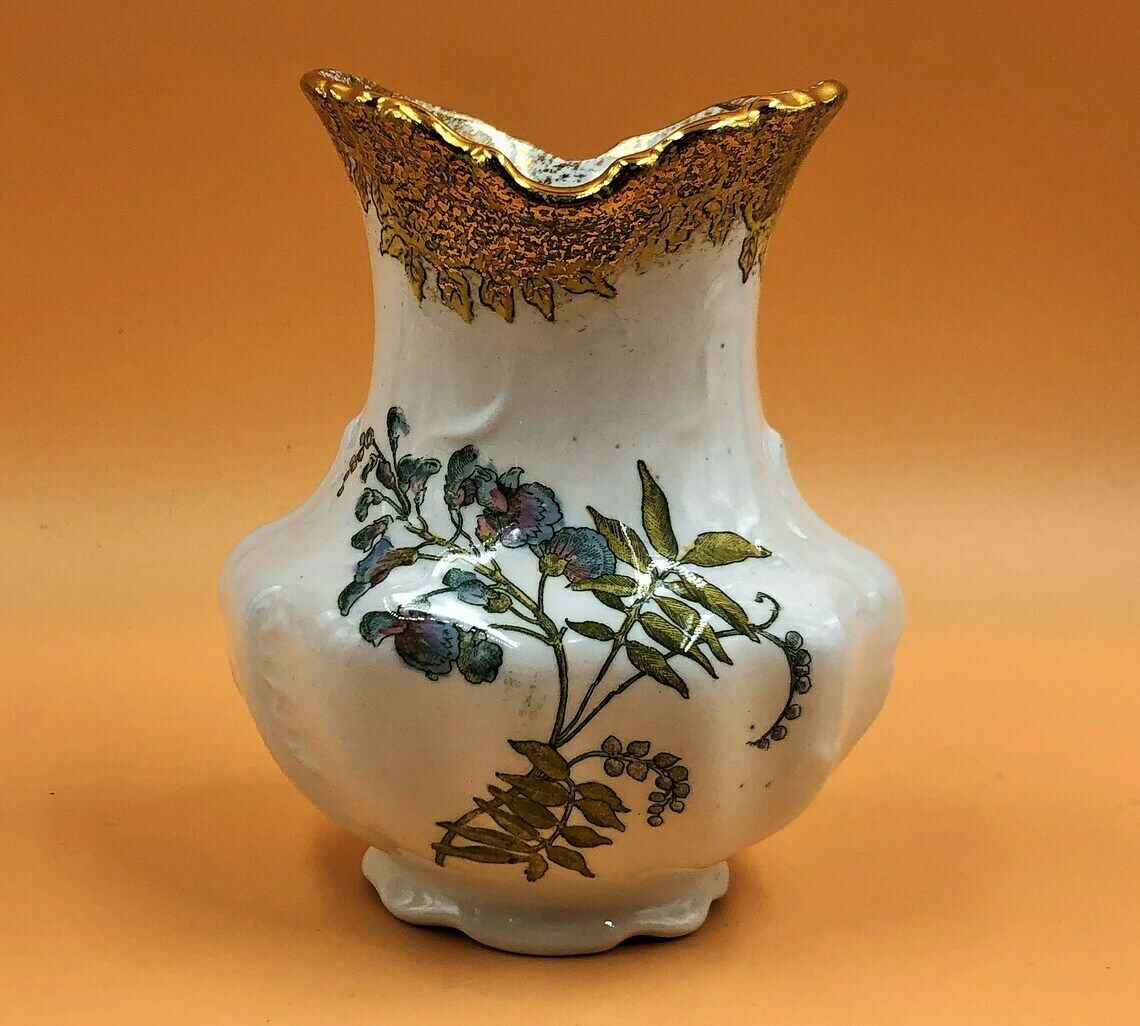 Antique Royal Doulton China Somerset Design Vase. C1891 1902. photo for sale