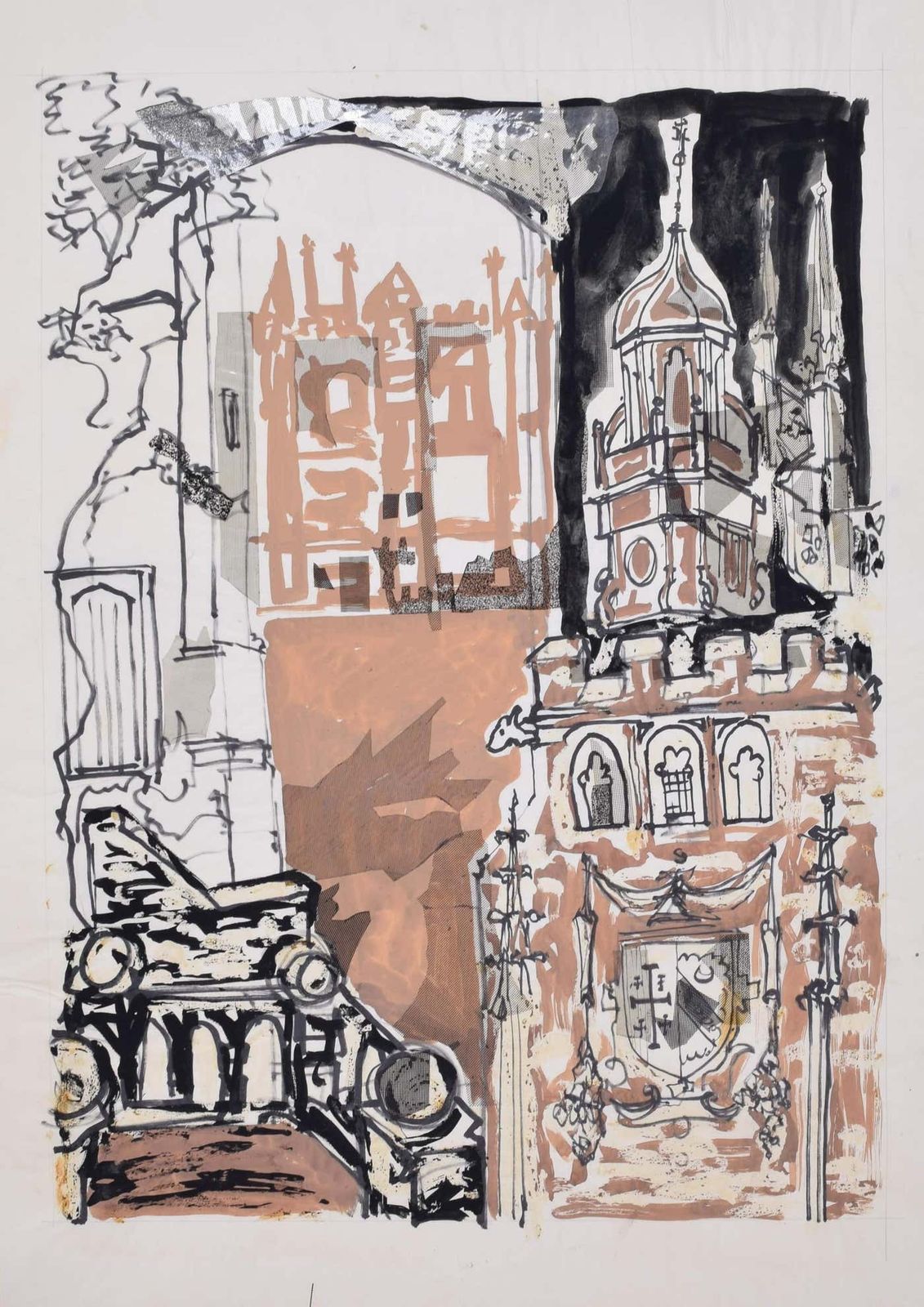 Margaret Souttar Selwyn College, Cambridge I Painting By Margaret Souttar photo vinterior