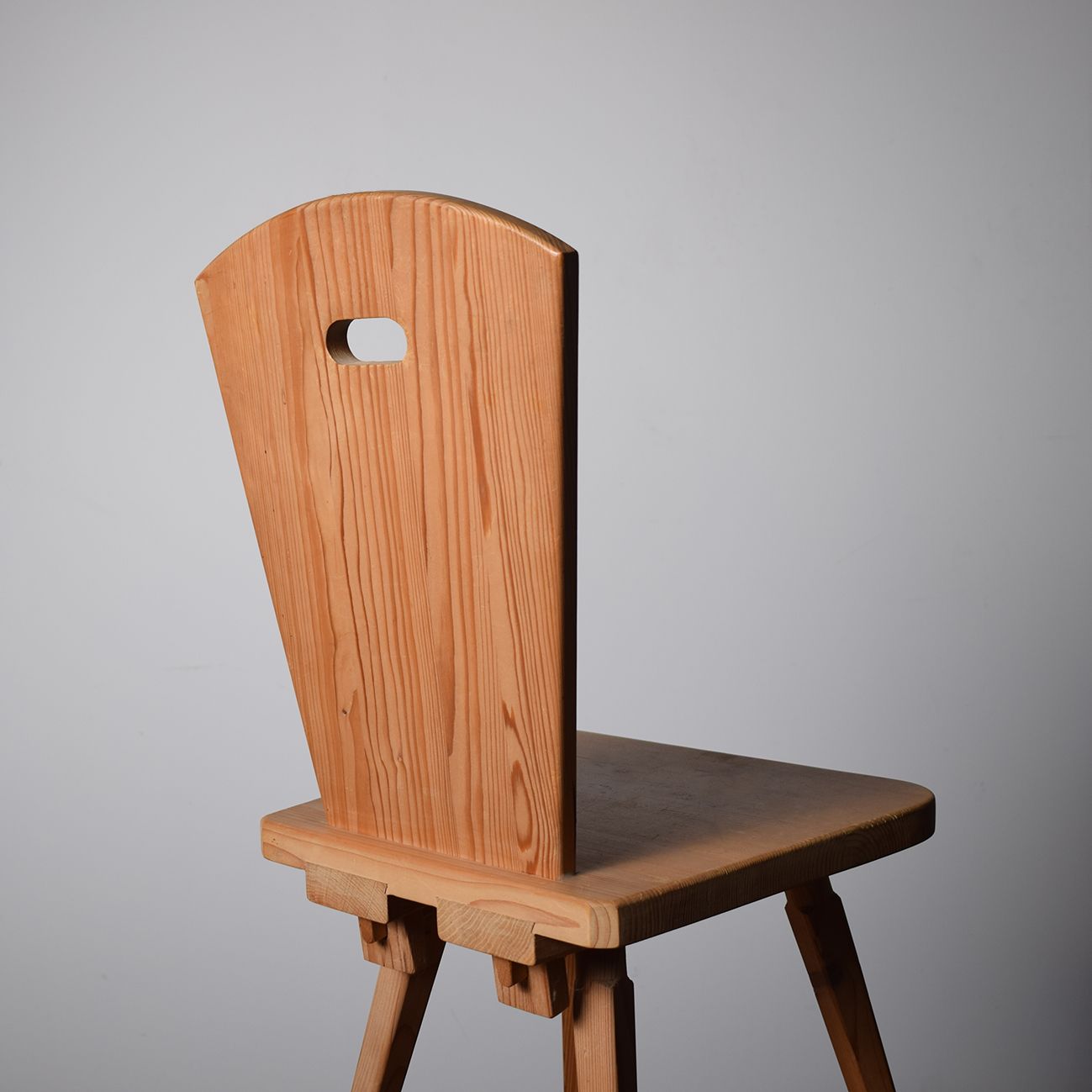 Set Of 9 Swedish Pine Dining Chairs 1960s photo furniture
