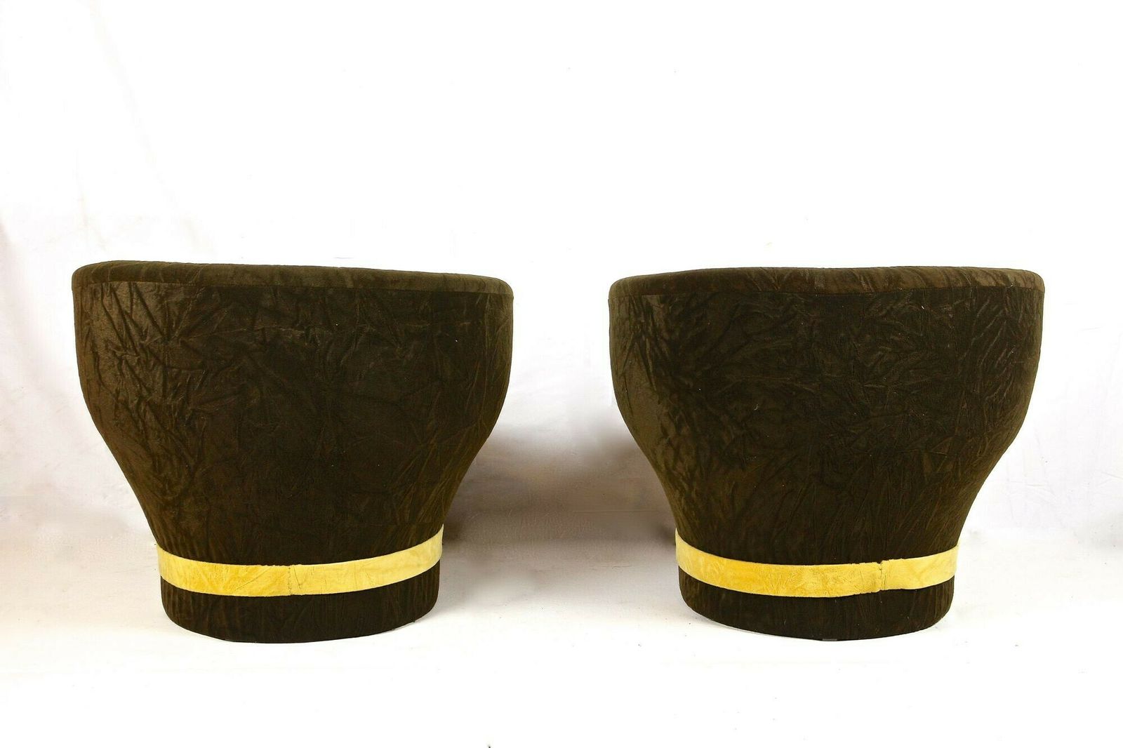 Pair Of Mid Century Velvet Lounge Chairs/ Club Chairs, Italy Circa 1960/70 photo 1630.0