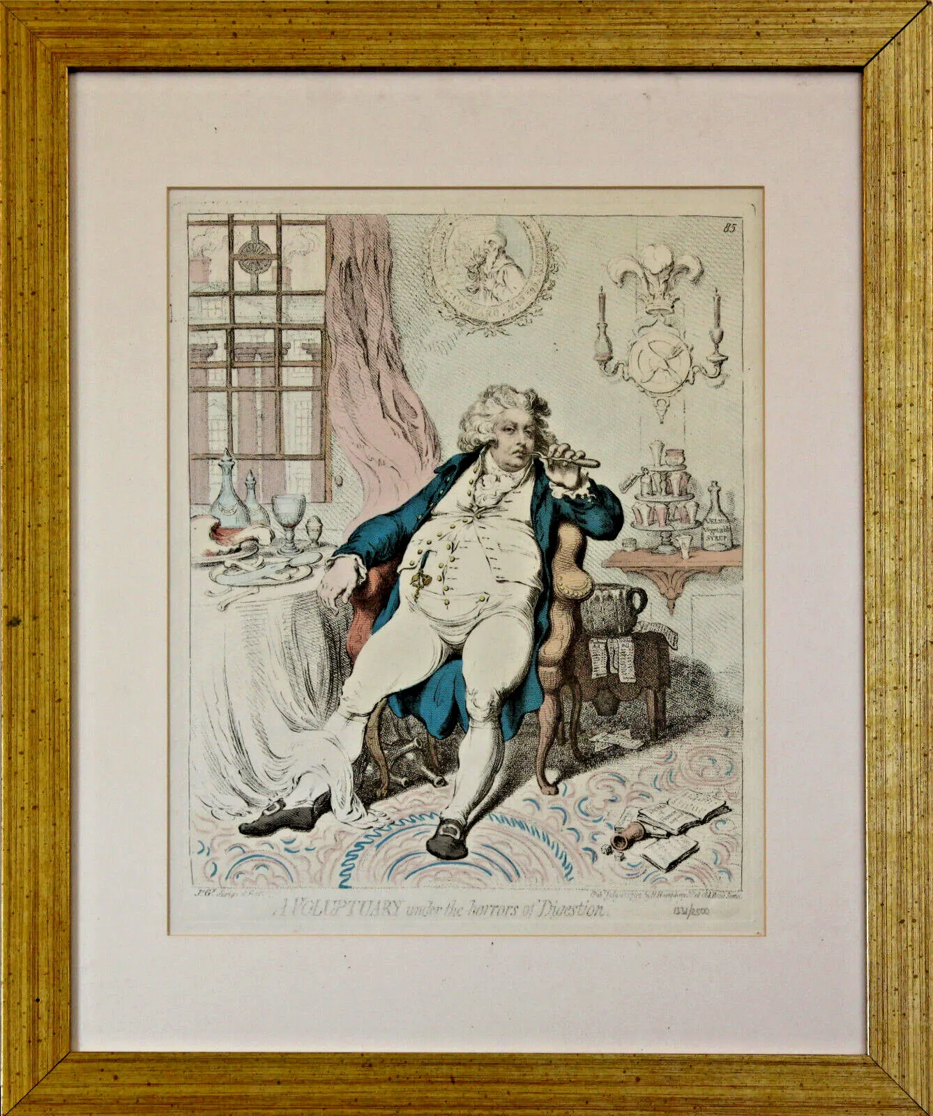Sunday Times Copies Of Engravings By Gillray: "Temperance" And "A Voluptuary"