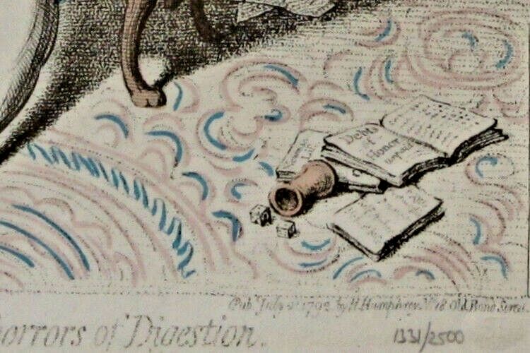 Sunday Times Copies Of Engravings By Gillray: "Temperance" And "A Voluptuary" photo for sale