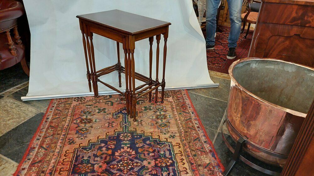 Edwardian Mahogany Nest Of Three Tables photo Furniture
