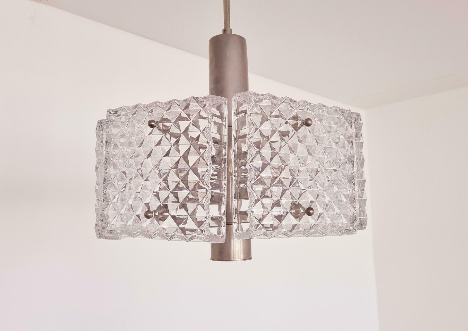 Mid Century Chandelier In Style Of Kalmar Austria 1960s photo vinterior