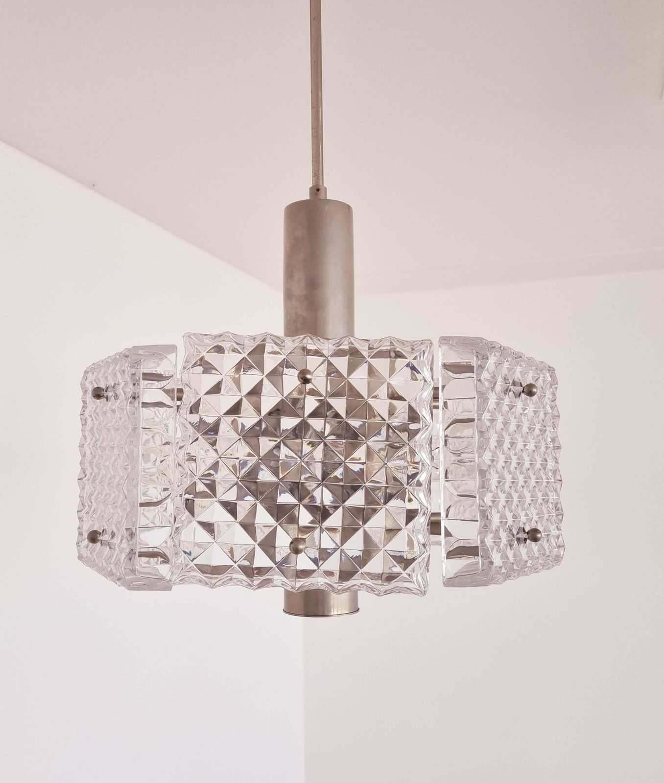 Mid Century Chandelier In Style Of Kalmar Austria 1960s photo vintage