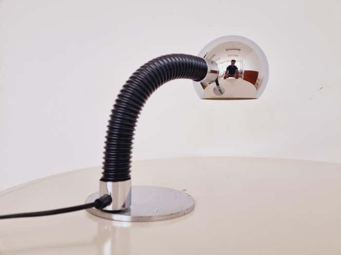 photo furniture Pair Of Midcentury Table Lamp Targetti Sankey Space Age Italy 1970s