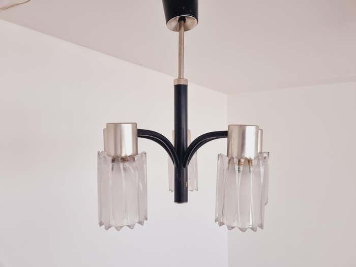 Very Rare Midcentury Chandelier  Murano Glass Italy photo buy
