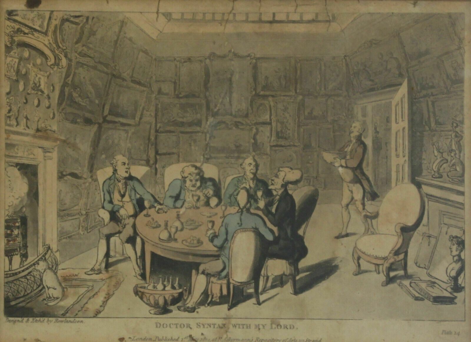 photo for sale Set Of Three Coloured Aquatints By Rowlandson. Part Of The Doctor Syntax Series.