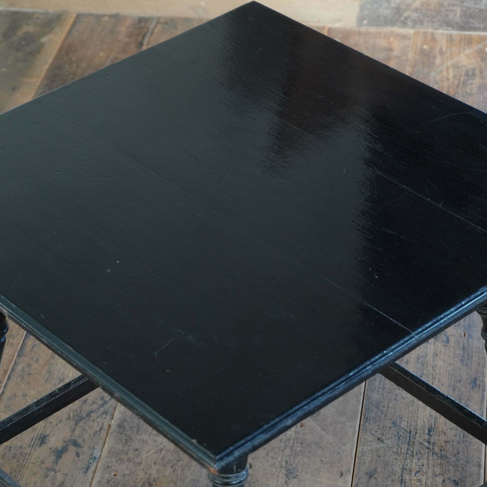 Ebonised Side Table By Hindley And Sons. photo vintage
