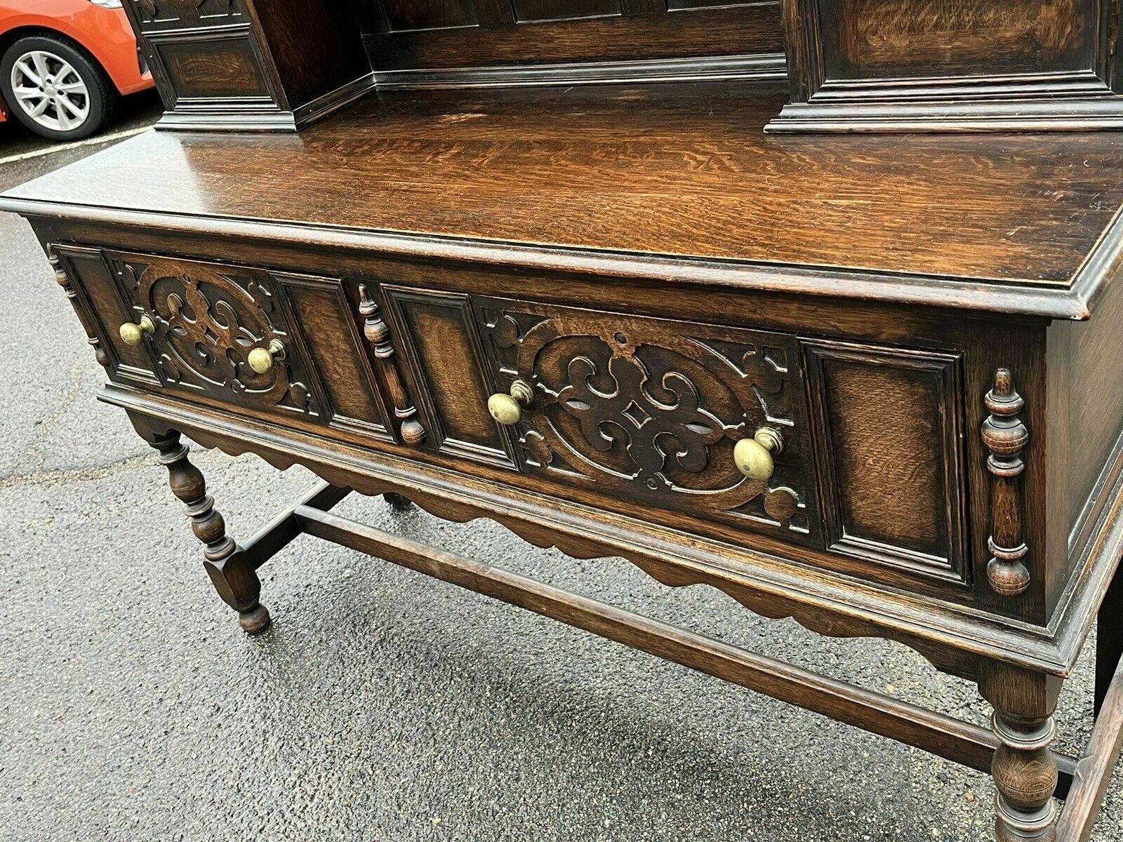 Oak Dresser By Denby & Spinks Of Leeds, Circa 1930's. photo Furniture