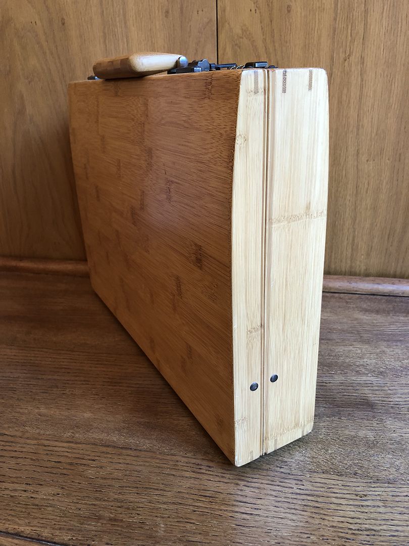 Bamboo Attaché Case. 2003., 2000s photo Home Decor