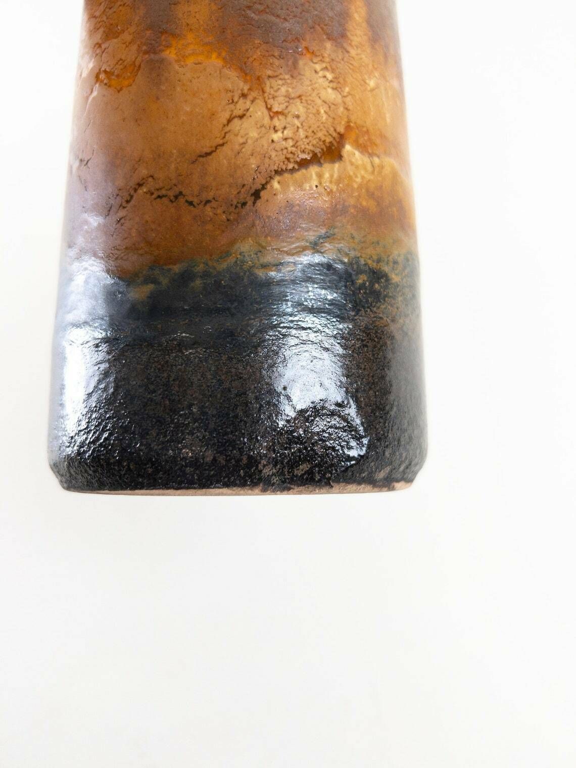 photo furniture West German Pottery Vase By Scheurich 201 18   Copper Brown Glaze Scheurich Keramik   West German Vase