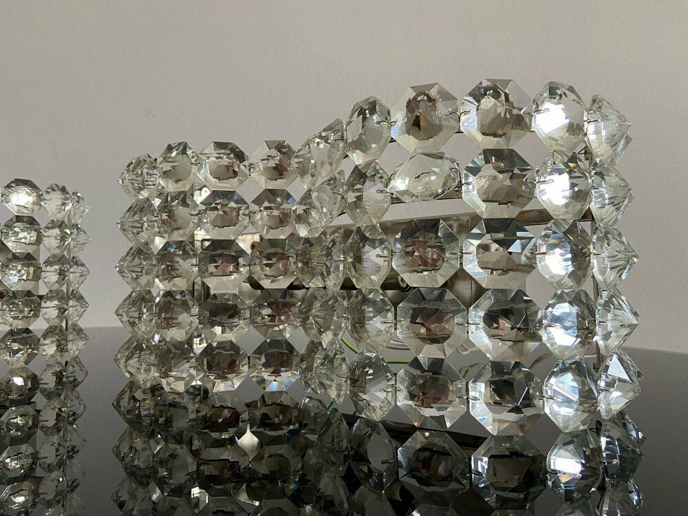 Italian Glass Wall Lamps, 1980s, Set Of 2 photo 785.0