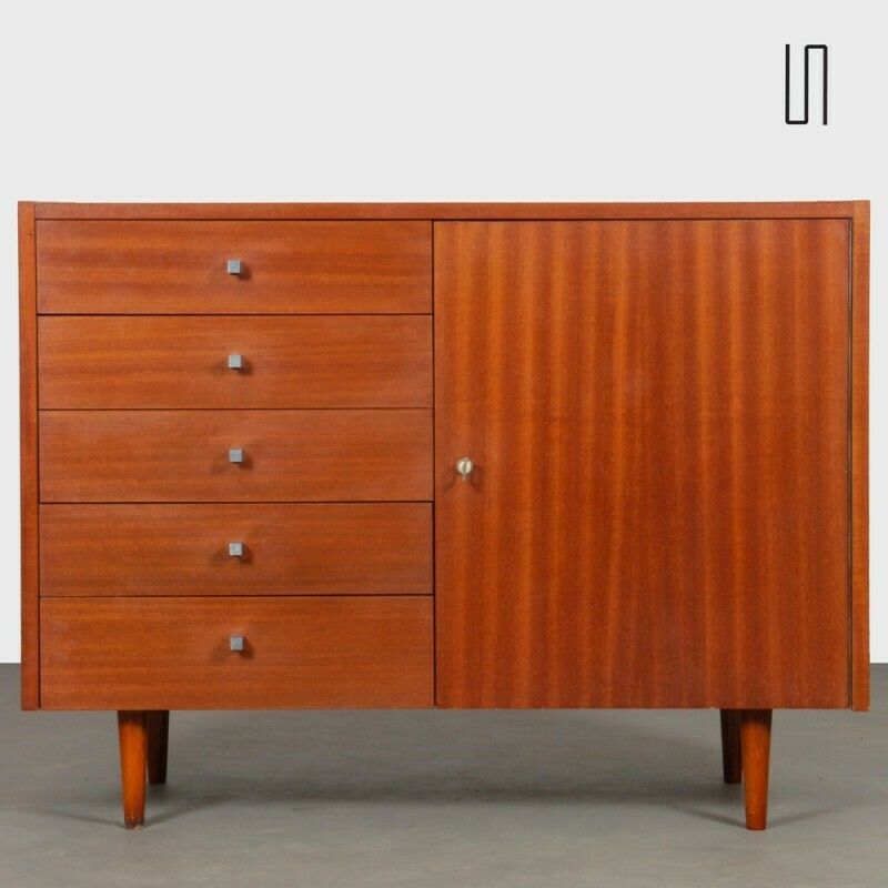 Wooden Chest Of Drawers Produced By Drevozpracujici Podnik, 1960 photo furniture
