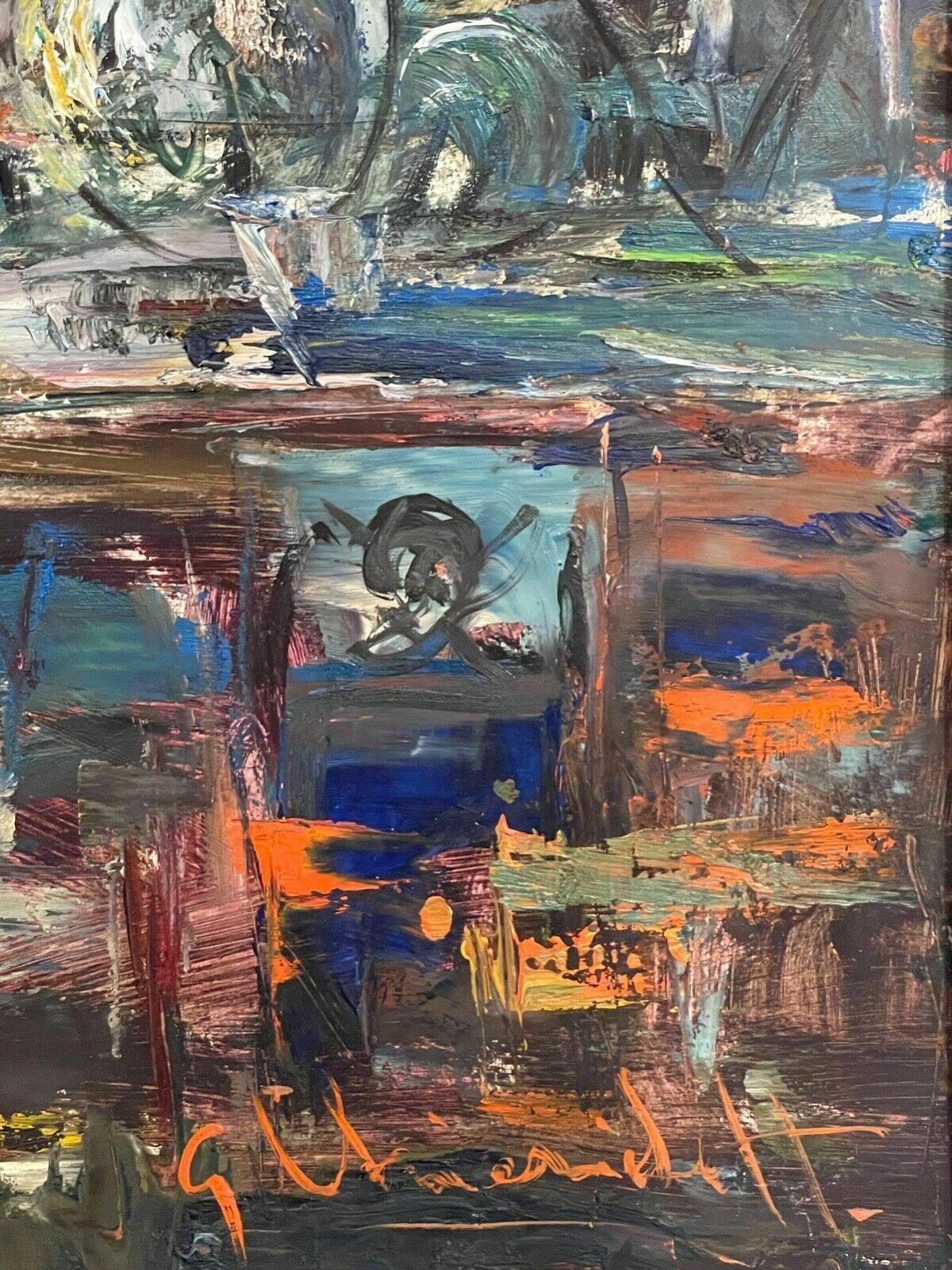 Oil Painting On Canvas, A. Bonetti, 20th Century, Still Life photo 379.0