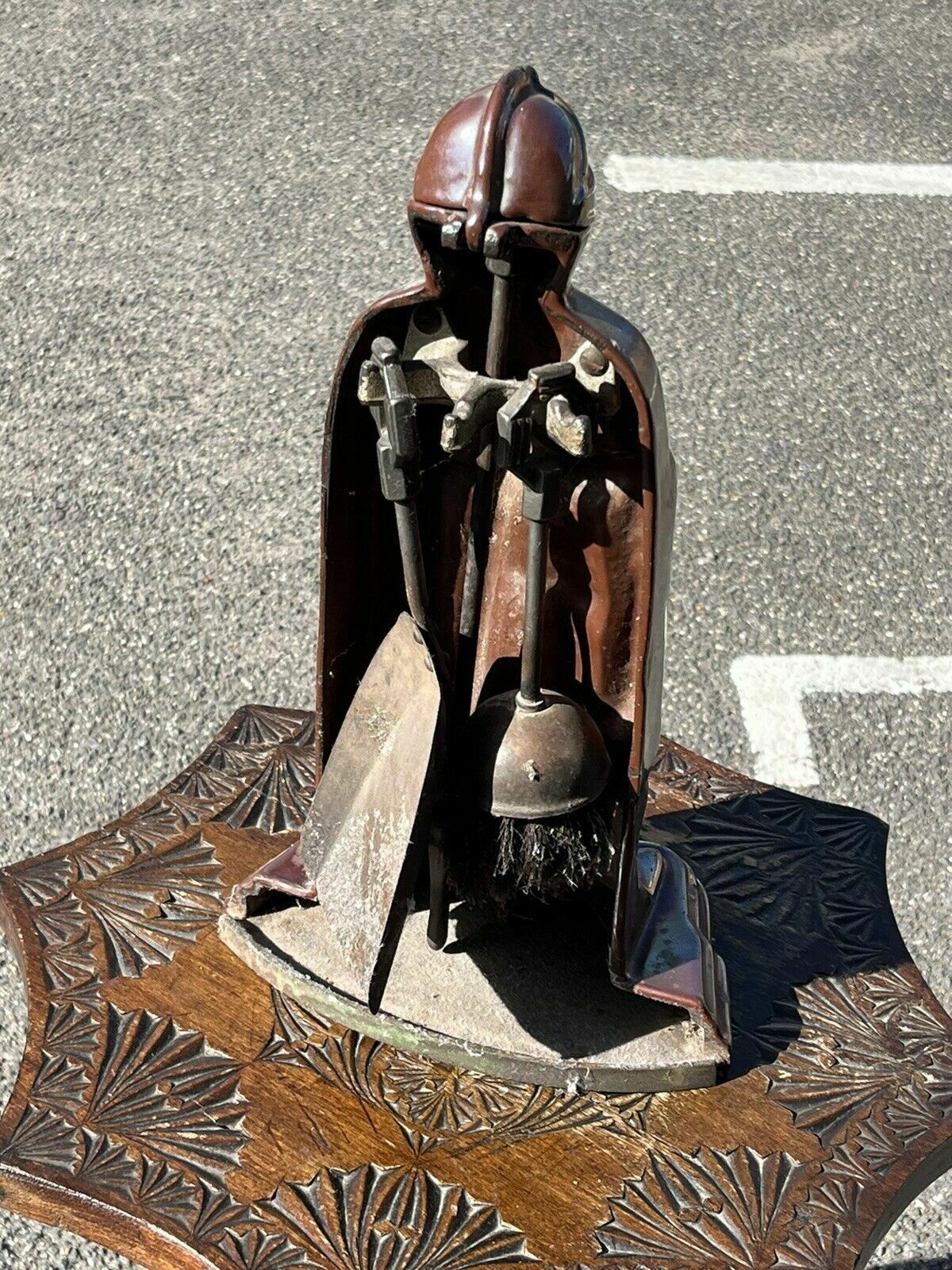 Art Deco Fireside Tools In The Form Of A Knight photo furniture