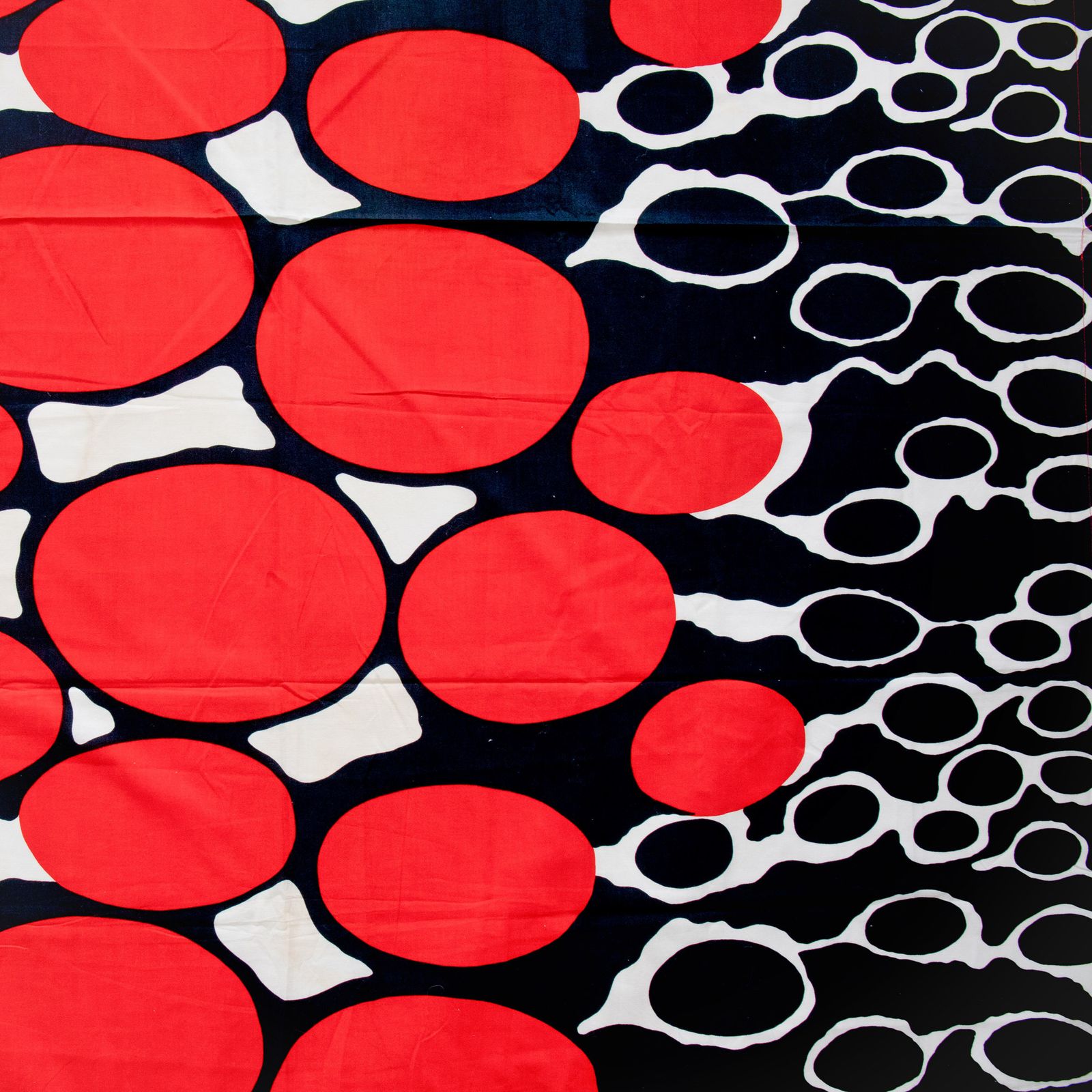 Tampella Of Finland Pulteri Art Textile With Bold Graphic Design 1970s photo Textiles