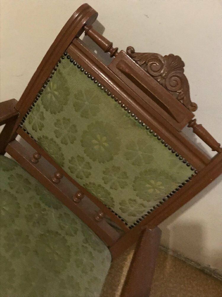 Antique Hungarian Armchair In Fabric photo for sale
