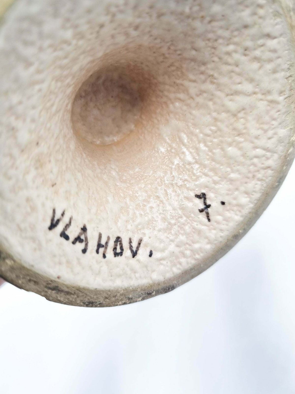 Single Flower Vase In Albisola Ceramic By Vlahov, 1960s photo Home Decor