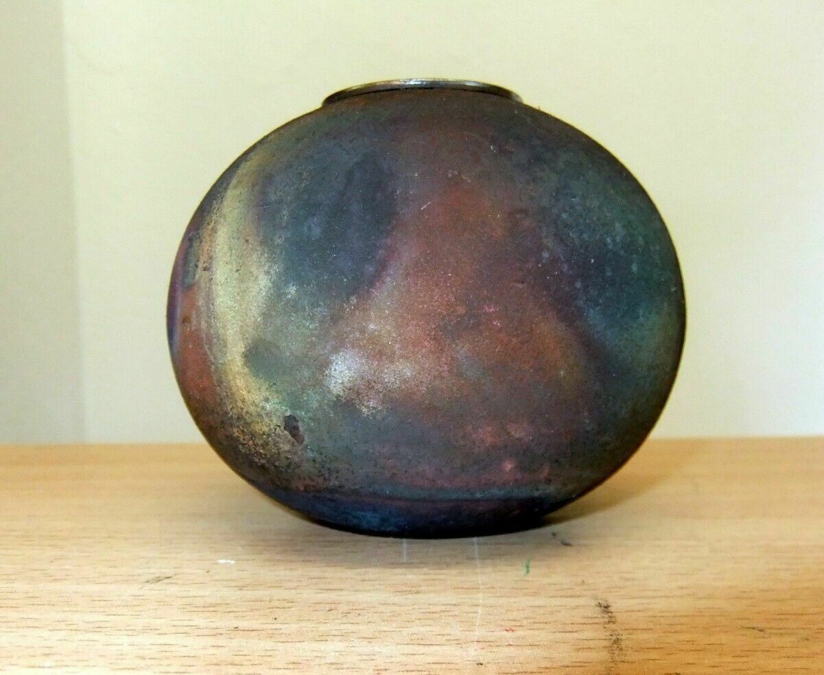 Andrew Niblett. Small Globe Vase With Etched Metal Insert. photo furniture