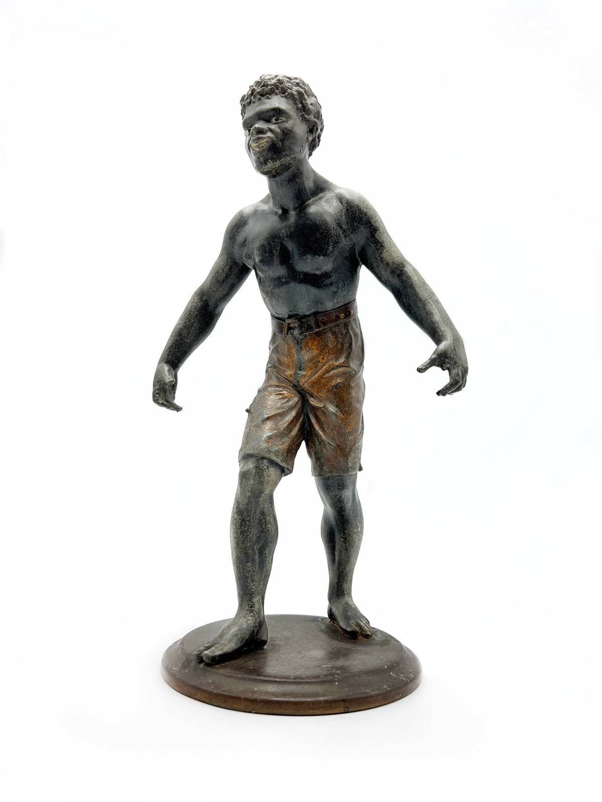 Bronze Sculpture Depicting An African From The 1930s photo 167.5
