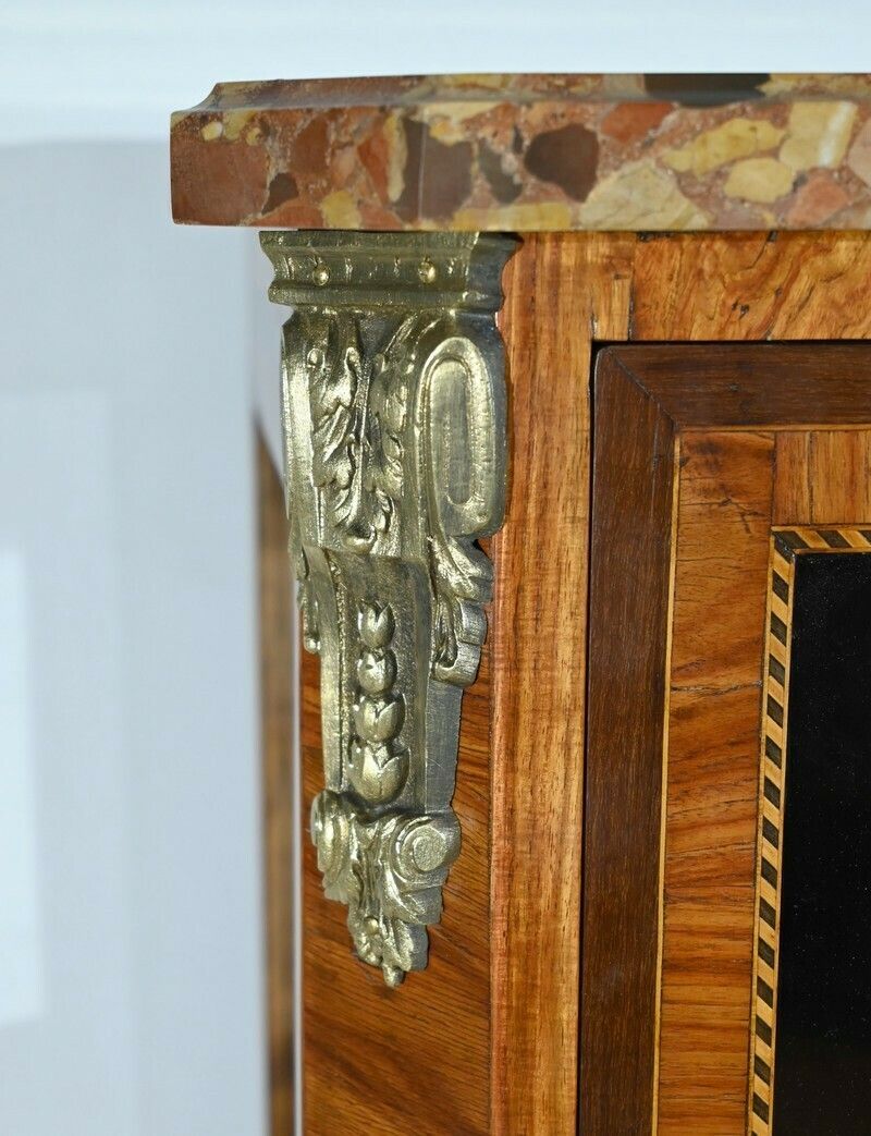 Furniture Small Rosewood Showcase, Transition Louis XV/Louis XVI Style – Early 20th Century photo